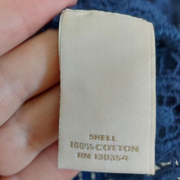 Alberta Ferretti blue lace tunic top - Picture 6 of 7